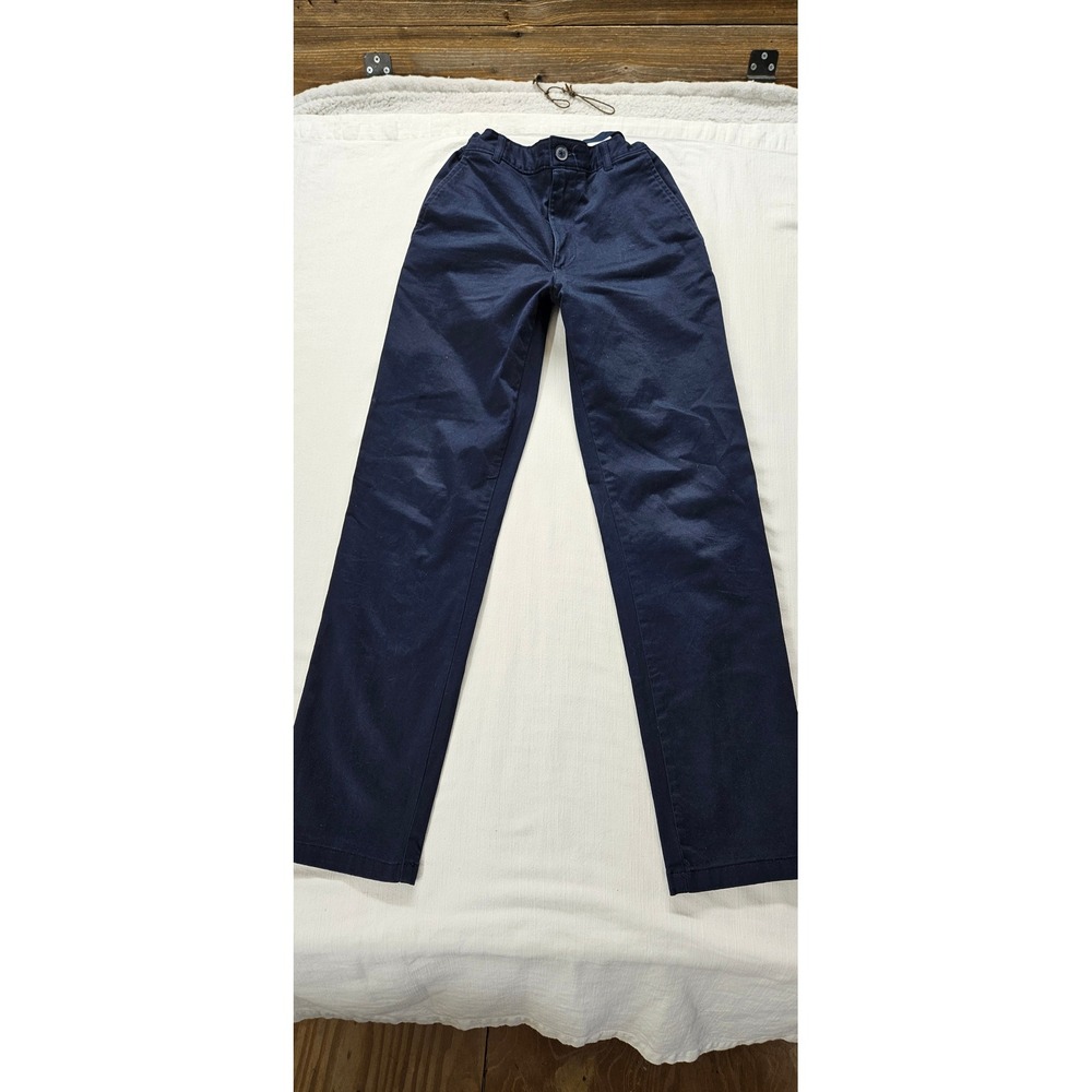 Class Club Boys Navy Blue Dress Pants Modern Fit Size 14 Chino School Uniform